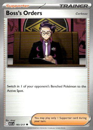 Prize Pack Series Cards #183/217 Boss's Orders [Corbeau]