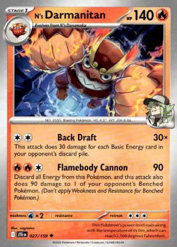 Prize Pack Series Cards #027/159 N's Darmanitan
