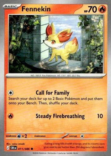 ME04: Chaos Rising #011/086 Fennekin