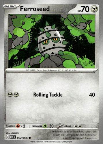 ME04: Chaos Rising #062/086 Ferroseed