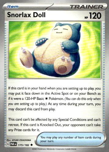 SV04: Paradox Rift #175/182 Snorlax Doll