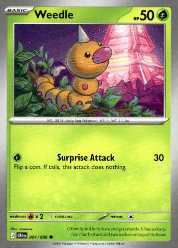 M4: Ninja Spinner #001/083 Weedle