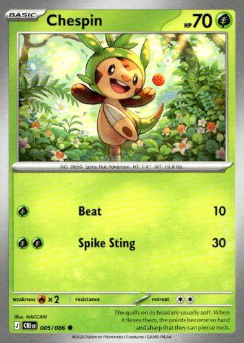ME04: Chaos Rising #005/086 Chespin
