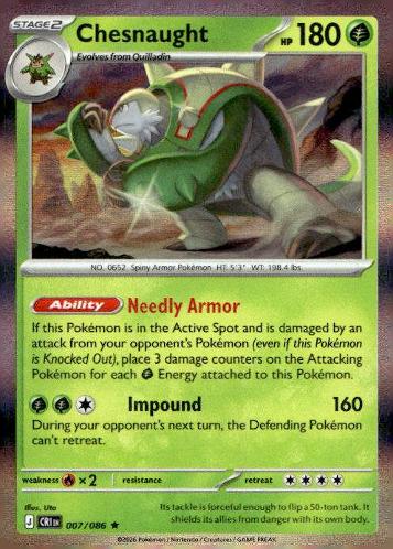 M4: Ninja Spinner #007/083 Chesnaught