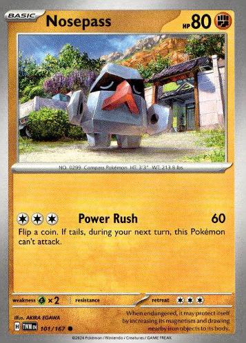 SV06: Twilight Masquerade #101/167 Nosepass