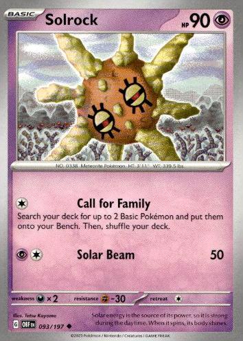 SV03: Obsidian Flames #093/197 Solrock