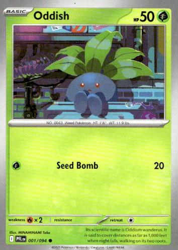 Miscellaneous Cards & Products #001/094 Oddish (Cosmos Holo)