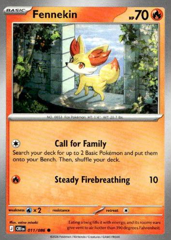 M4: Ninja Spinner #011/083 Fennekin