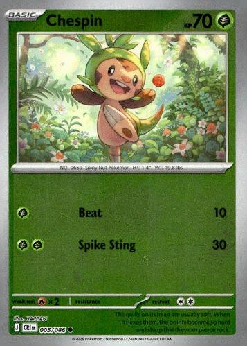 ME04: Chaos Rising #005/086 Chespin