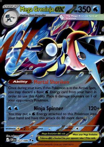 ME04: Chaos Rising #022/086 Mega Greninja ex