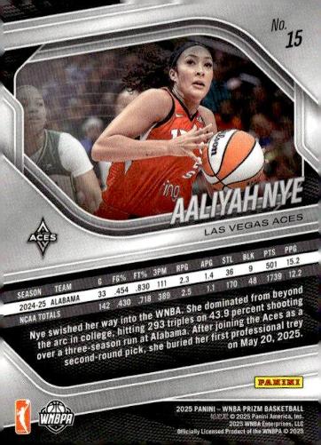 2025 Panini Prizm WNBA #15 Aaliyah Nye