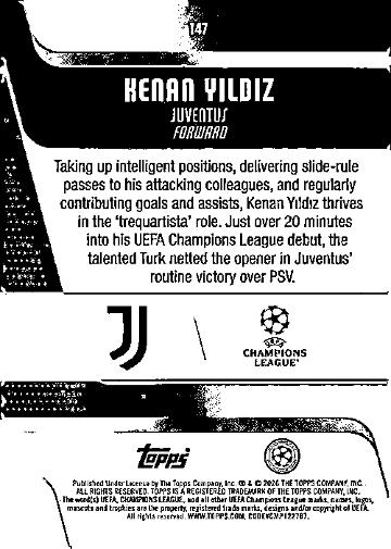 Champions League #147 Kenan Yildiz