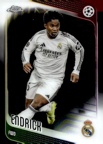 Topps Chrome 2025 UEFA Champions League Endrick Real Madrid C.F. #86