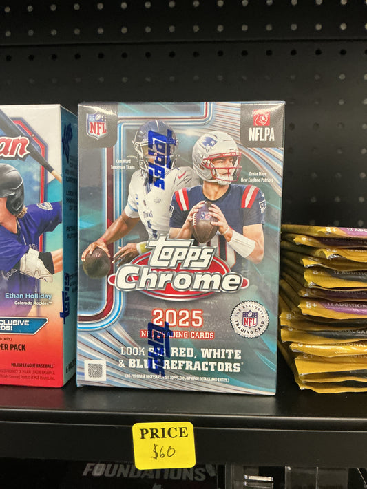 2025 Topps Chrome Football Value Blaster Box