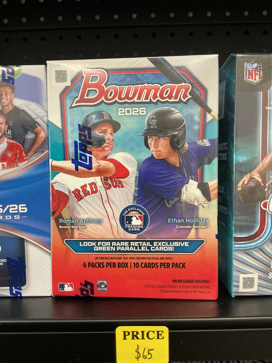 2026 Topps Bowman Baseball Blaster Box