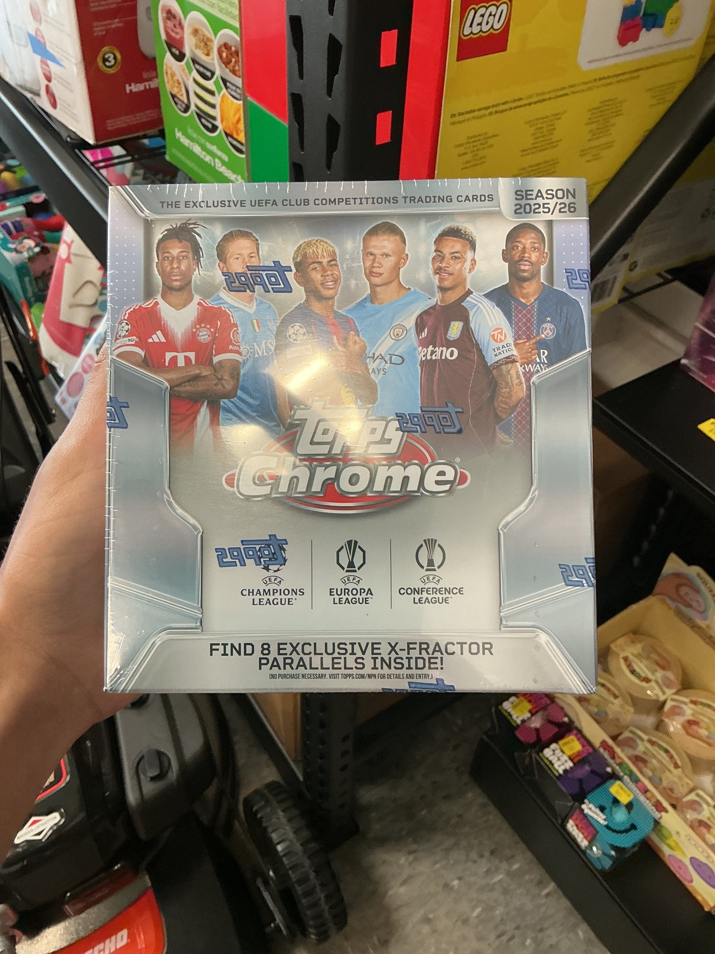 2025-26 Topps Chrome UEFA Club Competitions Mega Box
