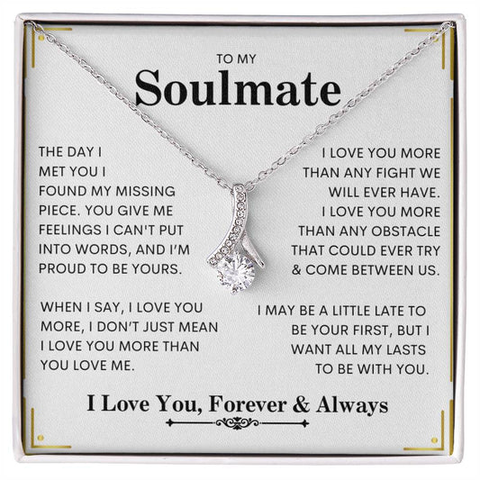 To My Soulmate | I Love You, Forever & Always -  Alluring Beauty necklace