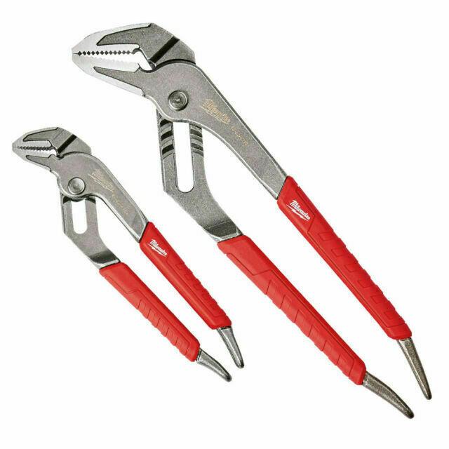 Milwaukee 6" & 10" Comfort Grip Straight Jaw Pliers Set, #48-22-6330