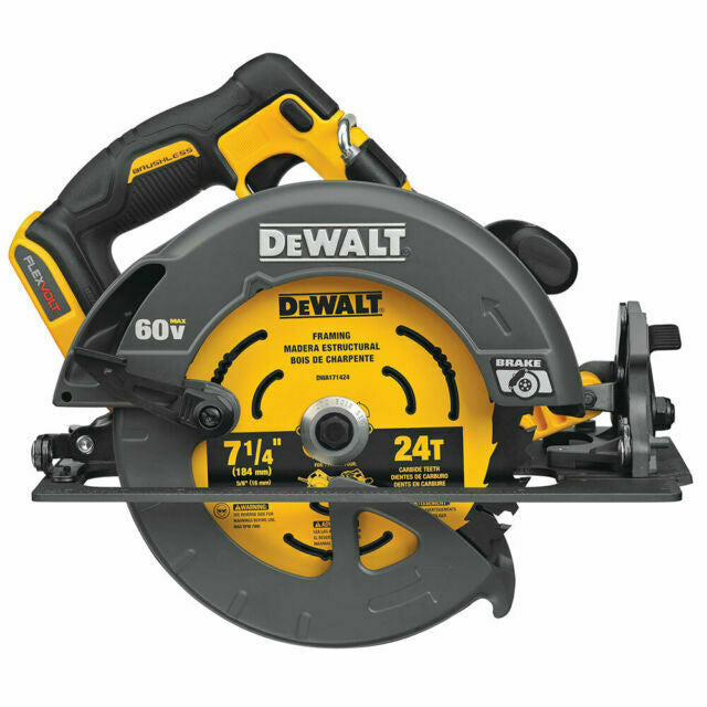 Barely Used Dewalt DCS578B FlexVolt 60V 7-1/4" Cordless Circular Saw Tool Only